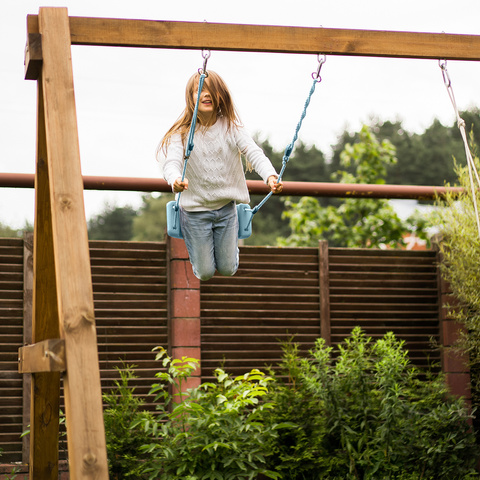 Plastic swing - blue 25446