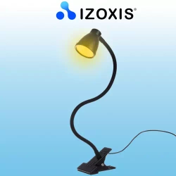 Schreibtischlampe mit Clip – schwarz Izoxis 19454
