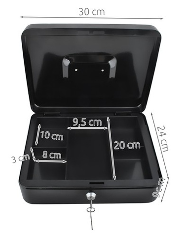 Large black cash box