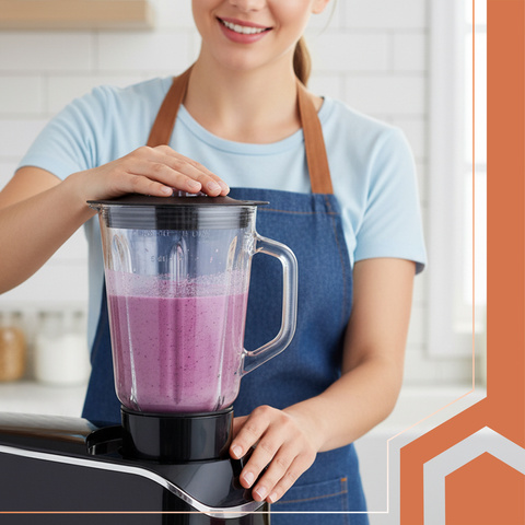 Ruhhy 25728 Food Processor with Heated Bowl + Blender