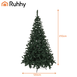 Sapin de Noël 2,1 m à aiguilles fines Ruhhy 26669