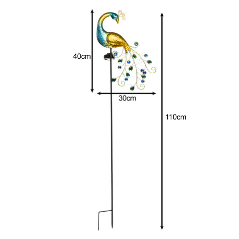 Gardlov 25281 peacock solar lamp