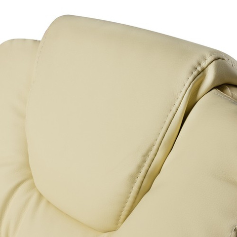 Office chair with footrest - beige Malatec 23287