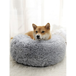 Hairy dog bed gray 22759