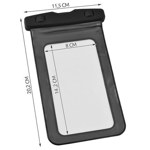 Waterproof Phone Case - Black 23414