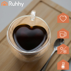 Thermal glass 240ml - Ruhha heart 26906