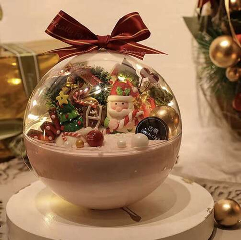Transparent baubles 12cm set of 10 Ruhhy 22279