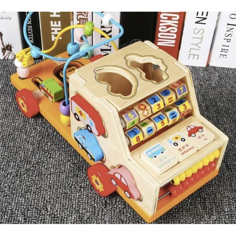 Wooden car sorter Kruzzel 22652