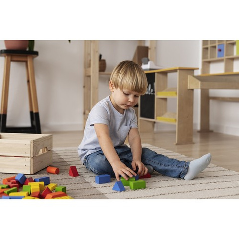 Wooden blocks - 100pcs Kruzzel 22666