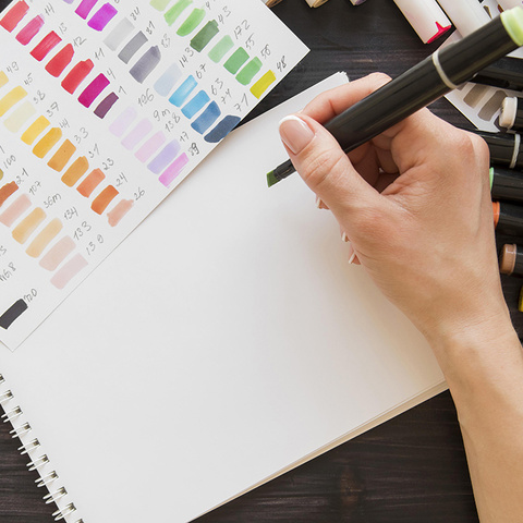 Double-sided markers/pens - 80 pcs. MAALEO 24103