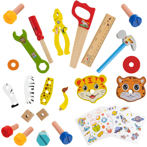 Kruzzel 26581 Werkzeugkiste aus Holz