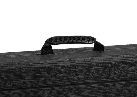 Folding garden table black 180cm