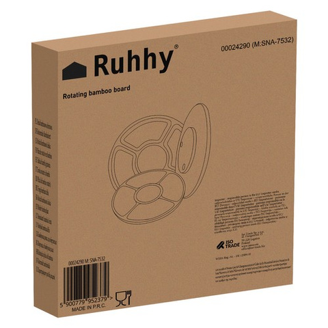 Bamboo rotating board Ruhhy 24290