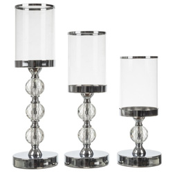 Candlestick-lantern set of 3 Ruhhy 22314