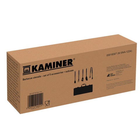 Barbecue tools - set of 5 accessories + case