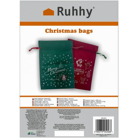 Sacs de Noël - lot de 4 pcs. Ruhy 24961