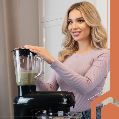 Robot culinaire planétaire avec mélangeur 2200W