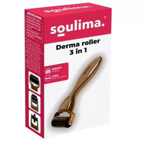 Dermaroller 3en1 0,25/0,5/1,5mm Soulima 22846