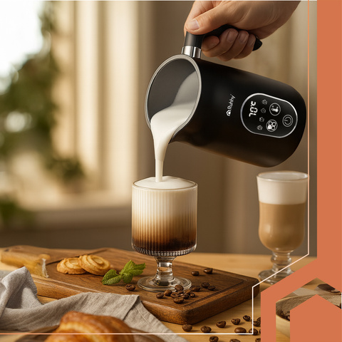 Mousseur à lait avec écran 500 W Ruhhy26649