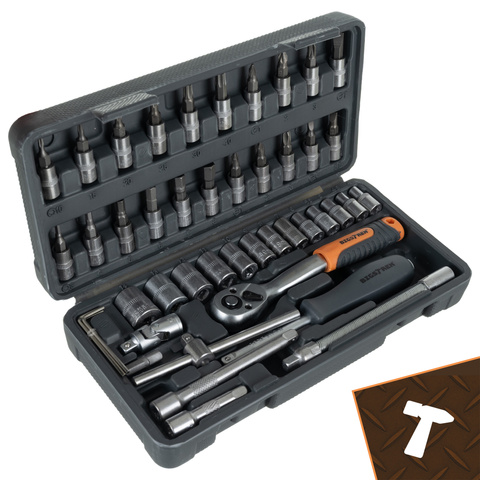 Coffret d'outils de 46 pièces. Bigstreen 26844