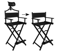 Aliuminio makiažo kėdė su galvos atrama