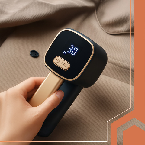 Ruhhy 26642 Akumulátorový holicí strojek na oblečení, černý