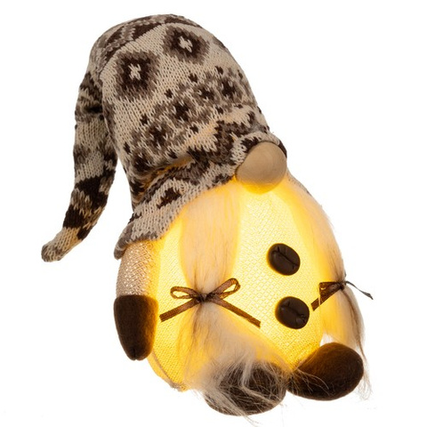 Standing gnome gray - LED light 23754