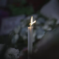 White taper candle - set of 40 