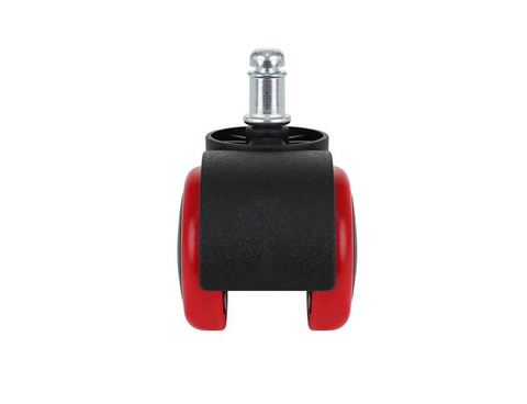 Office chair wheels - 5 pcs - red