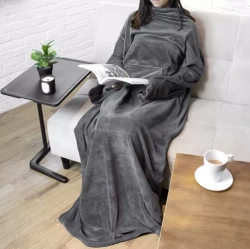 Light gray sweatshirt and bathrobe Ruhhy 22649