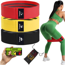 Ensemble de tapis de sol en caoutchouc pour exercices - 3 pièces Trizand 25878