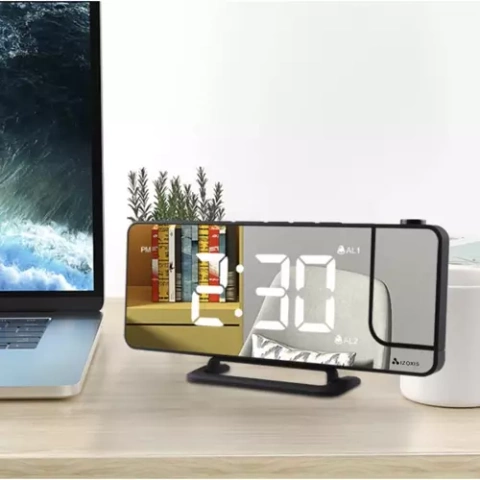 Wecker – LED-Uhr mit Izoxis 19576 Projektor