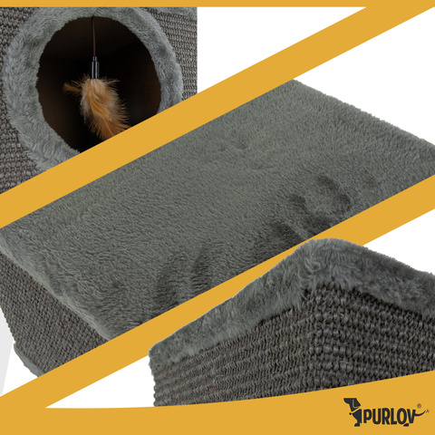 Lit pour chat - maison sur pieds Purlov 26215