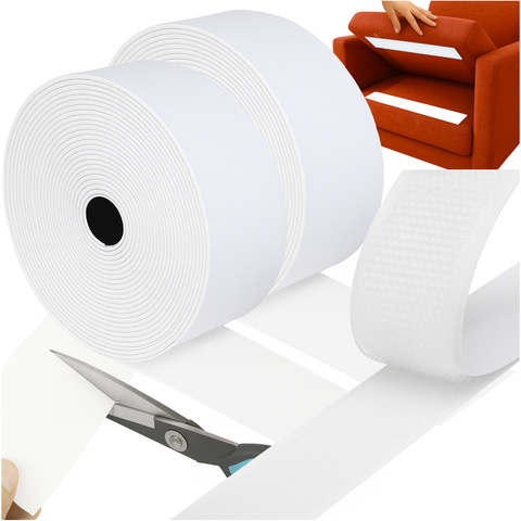 Bande Velcro autocollante 5 m x 5 cm blanche Ruhhy 25807