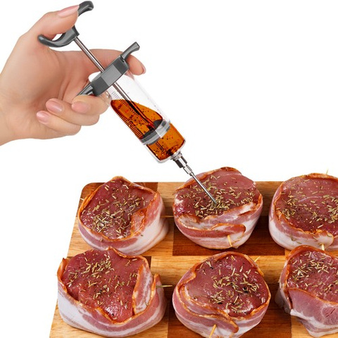 Injecteur de viande + 3 aiguilles Ruhhy 23055