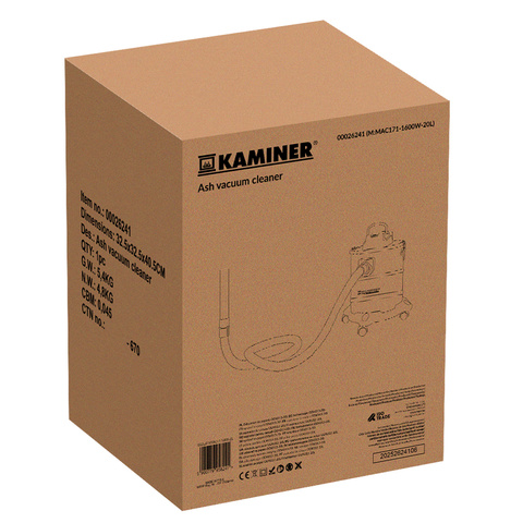 Pelenų dulkių siurblys ODK013-20L Kaminer 26241