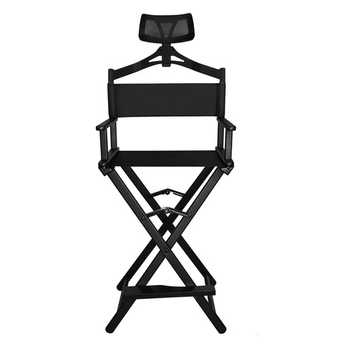 Chaise de maquillage en aluminium avec appui-tête