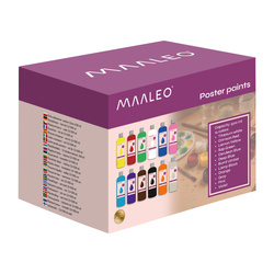 Plakatfarben - 12er Set x 500ml Maaleo 26340
