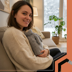 Gumová termoláhev v obalu 1,8 l Ruhhy 26383