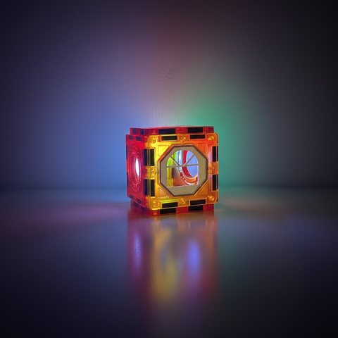 Magnetické bloky - kuličková dráha 110 dílků 25766