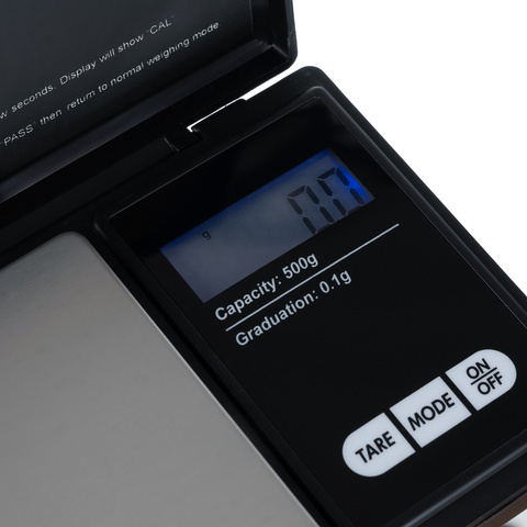 Taschenwaage 500 x 0,1g mit Klappe 23573