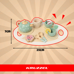 Dětská čajová sada zelená Kruzzel 26393