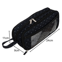 Triple foldable pencil case - black Maaleo 24511