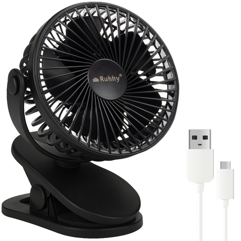 Černý bezdrátový ventilátor Ruhhy 25567