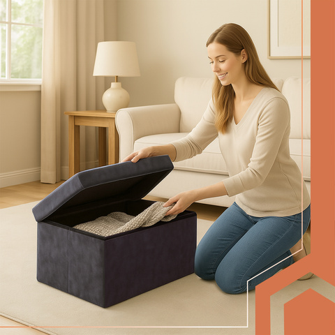 Gray velvet pouf 76x38x38cm Ruhhy 26130