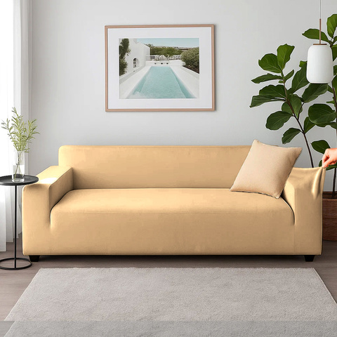 Ruhhy 26184 smėlio spalvos sofos užvalkalas 190-230cm