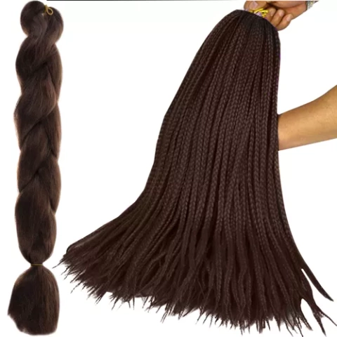 Tresses cheveux synthétiques marron Soulima 23567