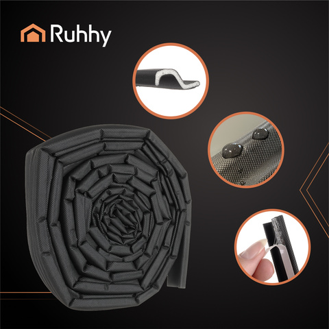 Joint anti-courant d'air noir Ruhhy 26267