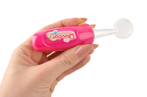 Kleines Arztset - rosa Kinderwagen