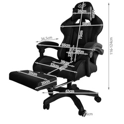 Gaming-Stuhl – schwarz Dunmoon 24243